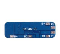 Xiuganpo 3 Series 11.1V Li Ion Battery Protection Board with Overcharge and Short Circuit for Lithium Battery Pack 12V 12.6V (1#：9-10A)