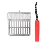 Xiuganpo 304 Stainless Steel Litter Scoop Portable Short-Handled Cat Litter Shovel for Convenient Use (Red)
