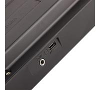 Xiuganpo 37 Key Electric Keyboard Musical Toy with Microphone Recording Function for Children Materials Black and White Size 16.06 X 5.9 X 1.61in for Kids