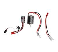 Xiuganpo 380 38 T RC Brushed Motor For1/16 RC Car Ship Model, High Torque Brushed Motor with JST Plug, Stainless Steel, High Purity Copper Windings, Low Vibration, Low Noise