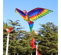 Xiuganpo 3D Kite Easy to Fly for Kids & Adults, 140x78cm Nylon Beginner Kite with Spiral Tail & 328ft Line, Summer Outdoor Activity Games, Unique Design (color)