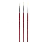 Xiuganpo 3pcs Premium Nail Liner Brush Set for Artistic Nail Designs, Mane Brushes for Easy Application, Ideal and Hobbyists in Art