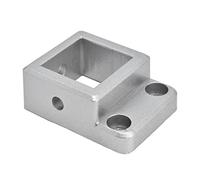 Xiuganpo 4040 Fixed Base Unidirectional Corner Squares Connector, Aluminum Alloy Flange Base Fixing Block, High Rigidity Card Slot Design for Easy Installation, Long Service Life
