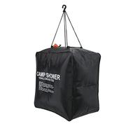 Xiuganpo 40L Large Capacity Solar Heated Bath Bag with Smart PVC Material, Portable Outdoor Camping Shower for Nature Lovers, Black