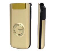 Xiuganpo 4G Flip Phone, Senior Cell Phone with Big Buttons 2.4 Inch Screen 4800mAh Battery 110dB Loud Speaker, for Elderly Easy to Read and Hear (Gold)