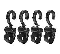 Xiuganpo 4pcs Universal Stroller Hooks for Shopping and Bag Storage Flexible Non-Slip Mommy Hooks Made of Durable Eco-Friendly ABS Material