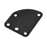 Xiuganpo 5 Hole Neck Plate, Aluminum Alloy Replacement Part for ST Electric Guitar, Deluxe Style Guitar Hardware with 4 Install Screws for DIY Repair Upgrade (Black)