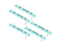 Xiuganpo 5 Pcs Slide Potentiometer B10K Double Channel Straight Mixer Fader for Volume Adjustment and Image Quality Control - Potentiometer for Various Controlled Uses