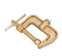 Xiuganpo 500A Brass High-Conductivity G Shape Ground Welding Earth Clamp for Welding Machine, Safe and Reliable, for Various Types of Equipment, Suitable for Shipyards and Machinery Manufacturing
