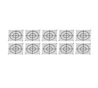 Xiuganpo 50Pcs Reflector Target Stickers Dazzling Self Adhesive Reflective Tape for Total Station Measurement Engineering Projects (5 * 5cm)