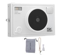 Xiuganpo 5K Digital Camera 72MP with 18X Digital Zoom, Built-in WiFi for Remote Control and Instant Sharing, Compact Video Camera for Photography Travel (White)