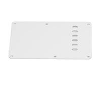 Xiuganpo 6 Holes Electric Guitar Pickguard Back Cover Plate, PVC Scratch Protection Backplate for Electric Guitar Parts Replacement, Durable Repair Kit for Most Standard 6 Hole (White)