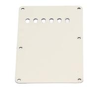 Xiuganpo 6 Holes Electric Guitar Pickguard Back Cover Plate, PVC Scratch Protection Backplate for Electric Guitar Parts Replacement, Durable Repair Kit for Most Standard 6 Hole (Beige)