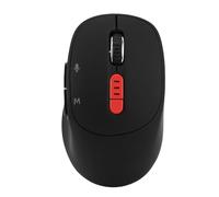 Xiuganpo 6 In 1 AI Smart Mouse, Wireless Bluetooth Silent Mouse with Multi Mode Connection, Quiet Clicking & High Sensitivity, Powerful Voice Translation Mouse for Business Study (Black)