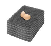 Xiuganpo 6 Pcs Chicken Nesting Box Pads, Scratch Resistant Washable Nesting Box Liners, Easy to PE Chicken Nesting Pads for Coop Chicken Egg Laying Accessory, 13.8x12.2in (Gray)