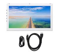 Xiuganpo 7 Inch Touchscreen Mini Monitor, 1024x600 HD CD Screen Display with Multimedia Interface and VESA Hole, Small Monitor Portable Monitor for PC Laptop TV, Dual Built In Speakers