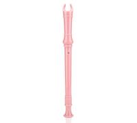 Xiuganpo 8 Hole Soprano Recorder Flute for Kids or Beginners, ABS Material with Cleaning Rod and Storage Bag, Musical Recorder for Learning and Performance (Pink)