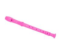 Xiuganpo 8 Hole Soprano Recorder Instrument for Kindergarten and Elementary School, Educational Tool to Cultivate Music Interest, Made of ABS Material (Rose Red)