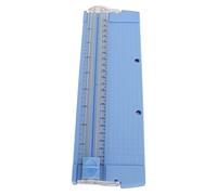 Xiuganpo A4 Paper Trimmer, Precise and Durable Cutting, Safe Design for Home, Office, School, Mini Paper Cutter with Non-Slip Bottom, Blue