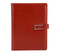 Xiuganpo A5 Binder, A5 6 Rings Binder with 80 Sheets Paper & Multi Functional Pockets, Exquisite Magnetic Closure Design, PU Leather Refillable for Recording Life Moments