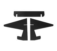 Xiuganpo Acrylic Book Display Stand Durable Easy to Use Stable for Office Bookcase Kitchen Home (Black)