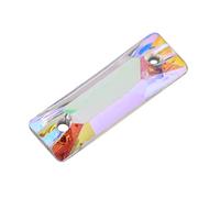 Xiuganpo Acrylic Resin Crystal Shiny Decorative Buttons for Sewing Craft, 200pcs Flatback Crystal with Hole for Fashion Accessories Decoration (6 * 17.5mm Long Strip)