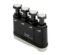 Xiuganpo Adjustable Finger Strengthener, Hand Grip Trainer for Guitarists and Pianists, Flanger Finger Exerciser, Black Plastic, 1 Pack