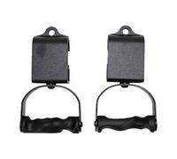 Xiuganpo Adjustable Pull Up Handles for Strength Training, 360 Degree Rotating Mechanism Ergonomic ABS Grips Support Up to 300 Pounds for Barbell Rows Pulldowns and Chin Ups
