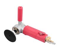 Xiuganpo Air Polisher, 3 Inch Pneumatic Polisher with Side Exhaust, High Performance Low Vibration Operation, Wet Air Sander Grinder 4300rpm for Marble Stone Polishing
