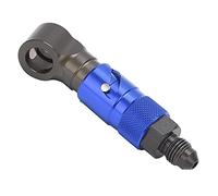 Xiuganpo Aluminum Alloy Brake Hose Adapter, Push Connect Fitting (Blue)