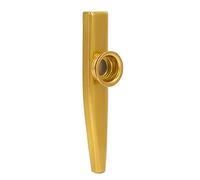 Xiuganpo Aluminum Alloy Kazoo, Kazoo Instrument Good Quality Aluminum Alloy Simple Structure Long Service Life Safe and Durable Fine Processing for Beginners Travel (Gold)