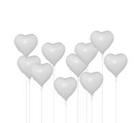 Xiuganpo Aluminum Foil Balloon Pack of 10, 18 Inch (Heart Shape) | Durable material, automatic sealing, party decoration, bright colors