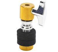 Xiuganpo Aluminum Hi Hat Clutch with Self Locking Knob (Yellow) | Drum Cymbal Holder, Aluminum Alloy Construction, Arrow Storage Case Sleeve, for Jazz Cymbal Stand Rack