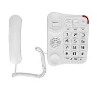 Xiuganpo Amplified Big Button Phone with Photo Memory Functions for Seniors Home Use White