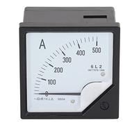 Xiuganpo Analog Amplifier Meter, 0-500A AC Ammeter with Precise Measurement Range ±1.5% Accuracy Fast Damping Time for Automotive Electrical Systems Battery Monitoring