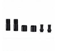 Xiuganpo Angle Grinder to Die Grinder Adapter, M10 Thread 3mm and 6mm Chuck Conversion Kit, Versatile Angle Chuck Adapter for Metal Wood Stone Carving Polishing, Black