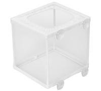 Xiuganpo Aquarium Fish Breeder Hatchery Incubator with Suction Cup Durable Easy Installation for Fish Fry Isolation Cold/Tropical/Marine Plastic 26.2 X 15 X 15cm (S)