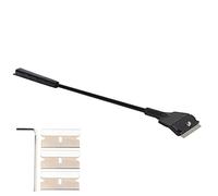 Xiuganpo Aquarium Scraper with Replaceable Blades, Dual Purpose Right Angle Flat Sand Shovel for Fish Tank Corner Cleaning, Glass Care, and Substrate Leveling Durable Tempered Plastic, (Standard