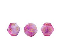 Xiuganpo Astrological Glitter Rune Dice Set Divination Tool for Future Guidance | Easy to Read Dice Collection | Durable Acrylic Material (Style 1)