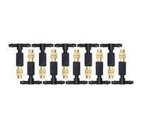 Xiuganpo Atomizing Nozzle Set of 10 Removable Durable Misting Spray Heads for Greenhouse Seedling Cultivation Plastic Brass 5.5 X 3.5cm