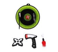 Xiuganpo Axe Throwing Target Set with 2 Axes and 2 Darts, PVC | Portable Backyard Game, for Lawn, Carnival, Camping, Beach, Indoor and Outdoor Play