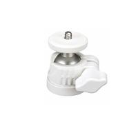 Xiuganpo Ball Head Adapter Lightweight 360° Tilt for LED Light Social Media Influencer Plastic S4.8 1.8 Inch (White)