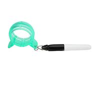 Xiuganpo Ball Line Marker, 360 Degree Three Line Rotation Waterproof Quick Dry Putting Alignment Tool, Plastic Marking Device with Oil Based Pen for Putting Practice (Green)