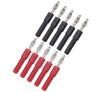 Xiuganpo Banana Plug Adapter, Brass and PA Material 30V AC 60V DC 10A Rating Multimeter Probe, Test Leads with Secure 4mm Male 2mm Female Fit for Industrial Equipment Electronic Instruments