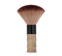 Xiuganpo Barber Hair Sweep Brush, Soft Dense Nylon, Peach Wood Handle