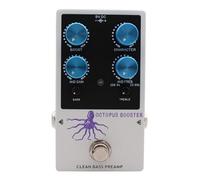Xiuganpo Bass Booster Pedal, 3 Band EQ with Wide -20dB to +20dB Flat Boost Clean Boost, Character Control for Bass Tone Shaping Low Noise Performance for Bassist Electric Amp