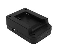 Xiuganpo Battery Adapter, 100W USB C Input Output Digital Screen Real Time Monitoring V Mount Battery Converter, Power Tool Adapter with D Tap Output Dual DC Ports for DSLR Camera