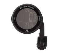 Xiuganpo Bike Computer, Wireless Bike Computer with Ultra Clear Backlight, Waterproofing Design, Versatile Speedometer Thermometer Clock for Mountain Road Electric Kids Bikes (White Character Black