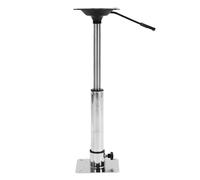 Xiuganpo Boat Seat Pedestal Base Mount Kit, Stainless Steel Adjustable 360 Degree Rotatable Mount, Heavy Duty Marine Grade, 400mm to 500mm Height for Yachts Pontoon Boats RVs
