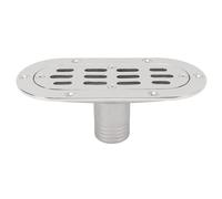 Xiuganpo Boat Yacht Floor Deck Drain, 316 Stainless Steel Anti Clogging Drainage Cover Mirror Polished Oval Efficient Water Flow Drainage for Boats, Yachts, Motorhomes, Bathrooms